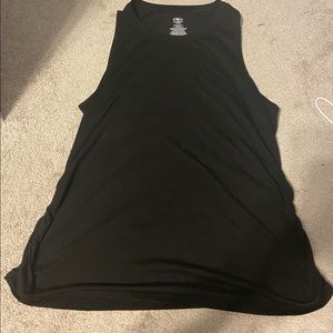 black workout tank top